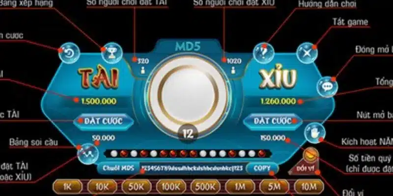 Thông tin về trò chơi Tài xỉu MD5